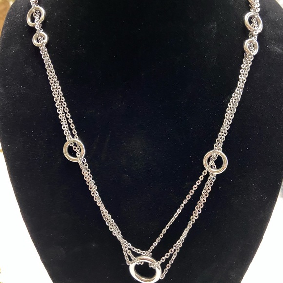 Lia Sophia Silver Tone Chain Necklace - Picture 1 of 4